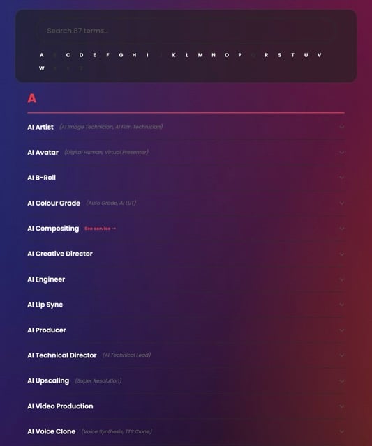 The BearJam AI Video Glossary